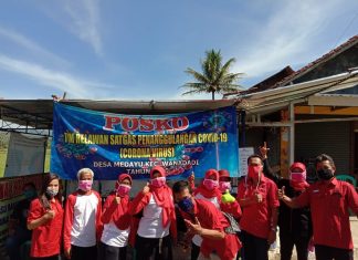 Ketua PAC Wanadadi Pimpin Langsung Pembagian Masker di 11 Desa