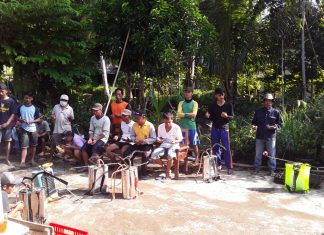 PAC PDI Perjuangan Banyuurip Sisir Desa Semprot Disinfektan