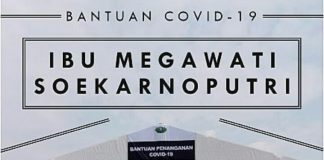 Ibu Megawati Soekarnoputri Berikan Bantuan Tenda Penanganan Covid-19
