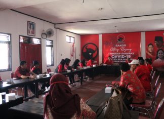 DPC PDI Perjuangan Banjarnegara Gelar Rakor Gotong Royong Tanggap Darurat Covid-19