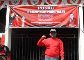 DPC PDI Perjuangan Kab. Kudus Buka Posko Pendampingan Pendaftaran Kartu Prakerja