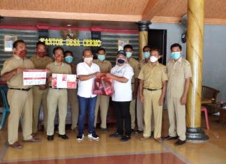 Sarno Kembali Bagikan 1.500 Masker