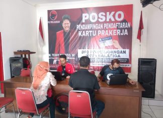 PDI Perjuangan Kota Salatiga Kembali Buka Posko Pendampingan Pendaftaran Kartu Prakerja