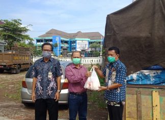 Sinergi kader PDI Perjuangan Kab. Demak Beri Bantuan 1.500 Paket Sembako