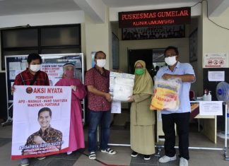 Anggota DPR RI Fraksi PDI Perjuangan Bagikan APD ke 39 Puskesmas di Banyumas