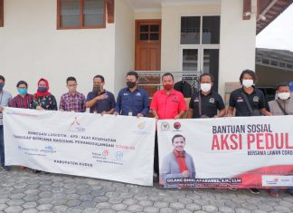 Gilang Dhielafararez Beri Bantuan 300 APD untuk Tenaga Medis