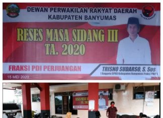 Kader PDI Perjuangan Banyumas Gelar Reses Sesuai Protokol Kesehatan Ketat