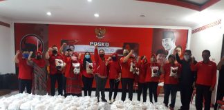 PDI Perjuangan Kab. Kudus Bagikan 1.500 Paket Sembako