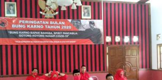 DPC PDI Perjuangan Blora mengikuti Webinar DPP PDI Perjuangan