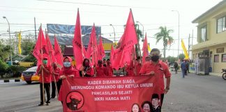 Gerak Cepat PDI Perjuangan Rembang Mengecam Tragedi Pembakaran Bendera Partai