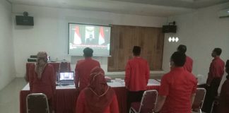 DPC PDI Perjuangan Pemalang Gelar Upacara Hari Lahir Pancasila Secara Virtual