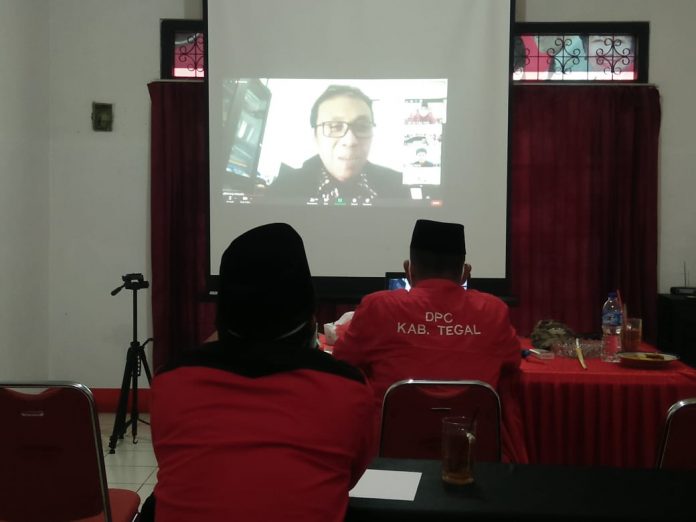 Diskusi Webinar DPC PDI Perjuangan Kabupaten Tegal
