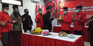 Kolaborasi DPC PDI Perjuangan Pemalang dan Kader Komunitas Juang Gelar Doa Bersama