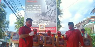 Menyambut Bulan Bung Karno, Alwin Basri Bagikan 2.000 Paket Sembako