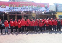Protes Pembakaran Bendera, Banteng Kab. Tegal Keluar Kandang Datangi Polres Tegal