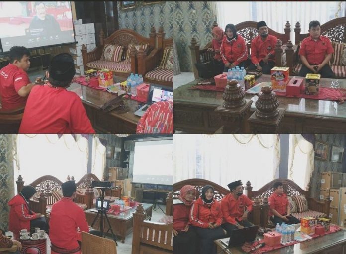 PDI Perjuangan Kabupaten Brebes Kembali Ikuti Webinar Badiklat Pusat jilid 2