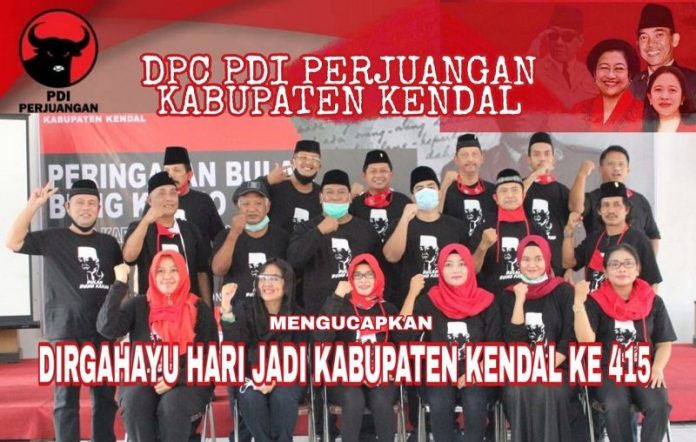 DPC PDI Perjuangan Kab. Kendal Rayakan HUT Kab. Kendal Ke 415