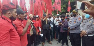 Geram Terhadap Pembakaran Bendera Partai, Banteng Kota Tegal Keluar Kandang Lakukan Audiensi di Mapolres Kota Tegal