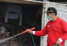 DPC PDI Perjuangan Kudus Penuhi Permintaan Warga Lakukan Penyemprotan Disinfektan