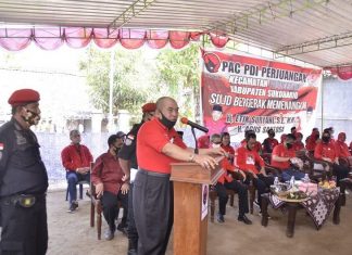 Bangun Kantor PAC PDI Perjuangan Mojolaban, Wardoyo Wijaya Laksanakan Peletakan Batu Pertama