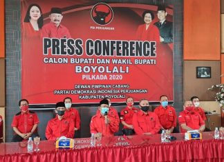 DPC PDI Perjuangan Boyolali Deklarasikan Cabup Cawabup