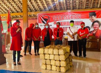 DPC PDI Perjuangan Grobogan Gelar Sarasehan dan Pembagian Daging Kurban