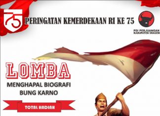 DPC PDI Perjuangan Sragen Selenggarakan Lomba “Menghapal Biografi Bung Karno”