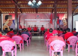 DPC PDI Perjuangan Sragen Fasilitasi Konsolidasi PAC Untuk Satukan Persepsi