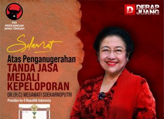 Megawati Terima Penganugerahan Gelar Kepeloporan Presiden