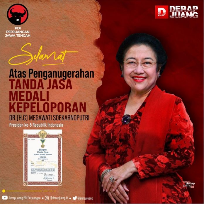 Megawati Terima Penganugerahan Gelar Kepeloporan Presiden | DERAP JUANG