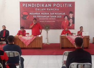 PAC PDI Perjuangan Cepiring Selenggarakan Musran