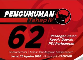 Live Streaming Pengumuman Paslon Cakada Gelombang IV PDI Perjuangan