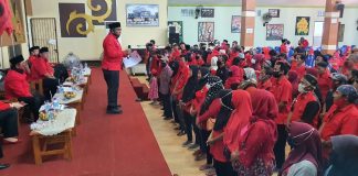 DPC PDI Perjuangan Kota Tegal Kukuhkan 999 Pengurus Ranting dan Anak Ranting