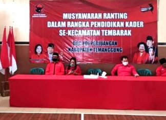 Solidkan Pasukan, PAC PDI Perjuangan Tembarak Selenggarakan Musran