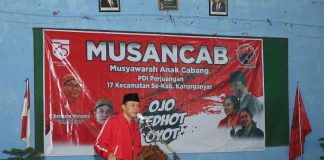 DPC PDI Perjuangan Karanganyar Gelar Musancab di Dapil V