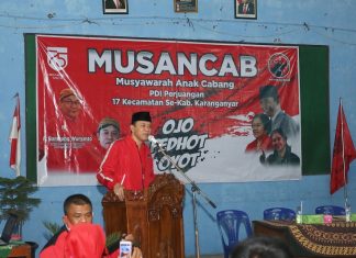 DPC PDI Perjuangan Karanganyar Gelar Musancab di Dapil V