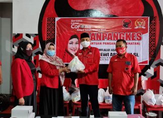 Dewi Aryani Berikan Bantuan Kepada PDI Perjuangan Kabupaten Tegal