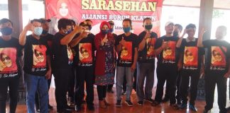 Dukung Hj. Sri Mulyani, Aliansi Buruh Klaten Lakukan Deklarasi