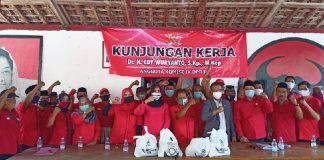 Edy Wuryanto Silaturahmi ke DPC PDI Perjuangan Rembang