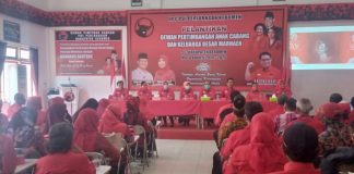 DPC PDI Perjuangan Kebumen Lantik Dewan PAC dan Keluarga Besar Marhaen