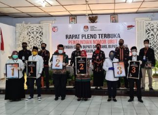 Pasangan ARTYS Hadiri Penetapan Nomor Urut di KPU
