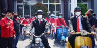 Daftar Pilkada Boyolali, Said-Iwan Tunggangi Motor Klasik