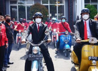 Daftar Pilkada Boyolali, Said-Iwan Tunggangi Motor Klasik