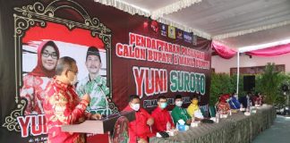 Pasangan Yuni-Suroto Resmi Mendaftar ke KPU