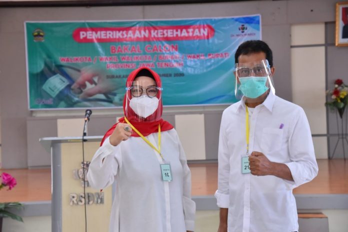 Paslon Etik-Agus Jalani Tes Kesehatan Hari Kedua