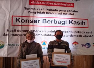 PDI Perjuangan Purworejo Bagikan Sembako Kepada Pekerja Seni