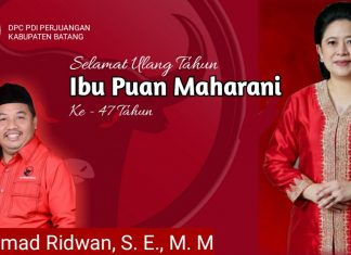 Rayakan Ulang Tahun ke-47, Ridwan Turut Doakan Mbak Puan