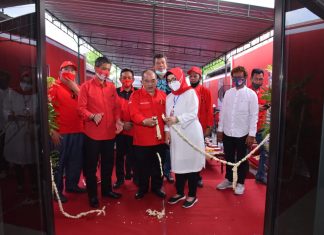 Wardoyo Wijaya Resmikan Kantor PAC PDI Perjuangan Sukoharjo