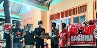 Baguna PDI Perjuangan Kebumen Peduli Bencana Tanah Longsor
