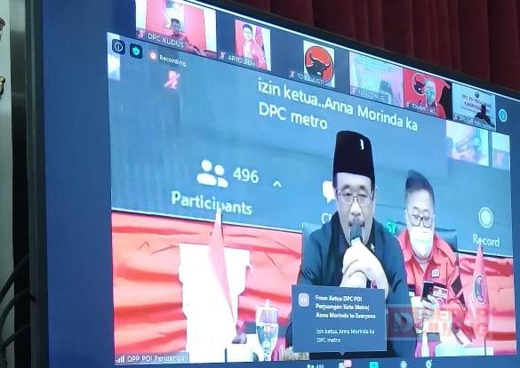 DPC PDI Perjuangan Kabupaten Kudus Ikuti Rakorbidnas Kaderisasi